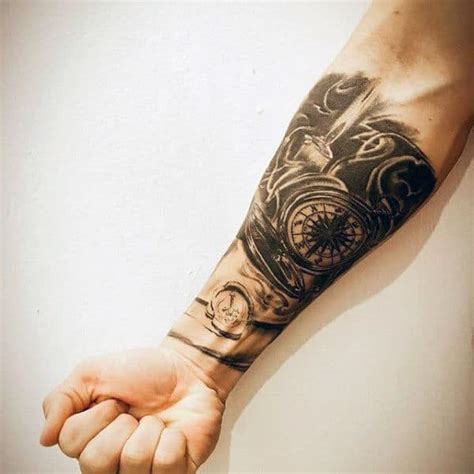 wrist and forearm tattoos|forearm sleeve tattoos for men.